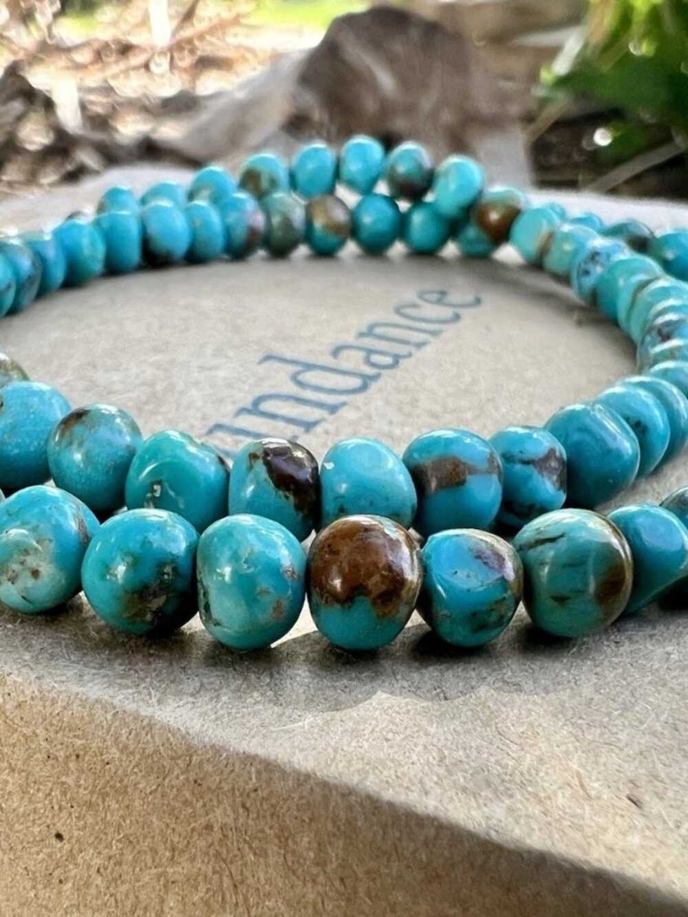 Sundance NEW $258 17” KINGMAN TURQUOISE Sterling Silver Beaded Necklace Handmade
